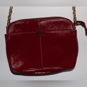 Tory Burch Shimmering Red Crossbody Bag